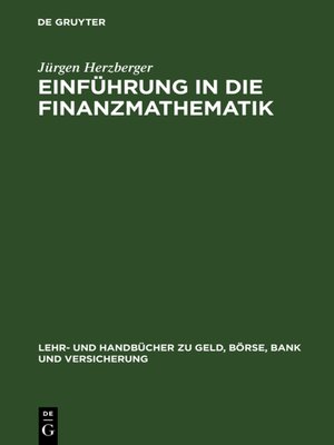cover image of Einführung in die Finanzmathematik